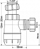 Сифон для раковины McAlpine MRW2-NW, белый