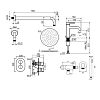 Смеситель для душа Plumberia Selection Ixo KITXOT18NO53 хром