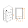 Душевой уголок RGW Passage 060814472-14 стекло прозрачное, профиль черный
