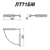 Полка Altasan Лотос ЛТ71ЧМ черный