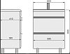 Тумба с раковиной Velvex Crystal Cub 60 напольная тёмный лен