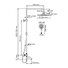 Душевая система WasserKRAFT Mindel 8500 A188.067.058.WM Thermo белый