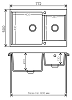 Кухонная мойка Polygran Brig Brig-772 терракот № 307 коричневый