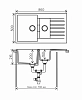 Кухонная мойка Tolero TL-860 №911 черный черный