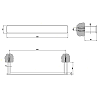 Полотенцедержатель 30 см Gessi iSpa 41697#031, хром