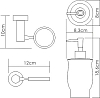 Дозатор для жидкого мыла WasserKRAFT K-24299, белый/хром