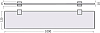 Полка STWORKI Glass Shelf 100 полкодержатели хром
