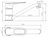 Смеситель для раковины Rossinka RS серия RS46-22 хром