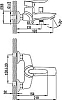 Смеситель Lemark Mars LM3502C для ванны с душем