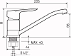 Смеситель для кухни РМС SL131-004F-15, хром