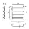 Полотенцесушитель водяной Domoterm Стефано Стефано П4 400х500-320 хром