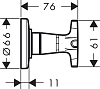 Запорный вентиль Hansgrohe Logis 71976000, хром