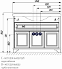 Тумба под раковину Aquaton Идель 105 1A197801IDM70, белый