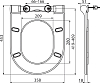 Крышка-сиденье для унитаза микролифт Ravak Chrome Uni SLIM X01550