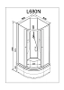 Душевая кабина Deto L L680NGM