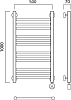 Полотенцесушитель электрический Aquanerzh Прямая 00-12A10050_R