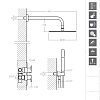 Душевая система Ramon Soler Alexia K3687011OC золото