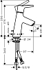 Смеситель для раковины Hansgrohe Talis S 72010000, хром