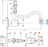 Смеситель Bandini Antica 560.920 Br с внутренней частью