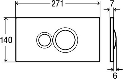 Кнопка смыва Viega Visign for Style 10 596323 хром