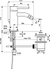 Смеситель Ideal Standard Ceraline BC197AA для биде, хром