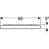 Зеркало 60х71 см Geberit Xeno² 500.521.00.1