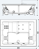 Акриловая ванна Jacuzzi Sharp Extra AQU 200x150 SHA-4006-0600