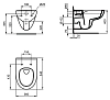 Инсталляция Ideal Standard Prosys 2.0, без кнопки, R046367 с унитазом Ideal Standard i.life A Rimless безободковый c сиденьем микролифт, T471601 , комплект, RI471602