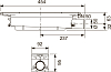 Сифон для душевого лотка Tece Drainprofile 673002 DN 50