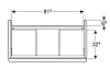 Тумба под раковину Geberit iCon 502.305.JL.1 бежевый