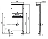 Инсталляция Ideal Standard Prosys R010567 для монтажа перегородки для писсуара или поручня, серый