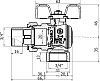 Шаровый кран Stout SVB-0008 3/4 вн-нар полнопроходной с американкой ручка бабочка