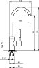 Смеситель для кухонной мойки Granula GR-3125 классик
