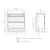 Тумба под раковину Equil Corner tnCRNR80.2Y-06 белый