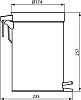 Мусорное ведро Ideal Standard IOM 3 л