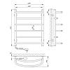 Полотенцесушитель электрический Laris Евромикс 73207242 хром