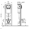 Инсталляция для подвесного унитаза KKPol Uni, ZSP/M370/0/K