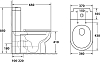 Унитаз-компакт OWL 1975 Artic Cirkel-G OWLT190901 с бачком OWLT190901/2