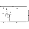 Раковина накладная Diwo Moduo 63570/00-00001247/С17823 белый, черный