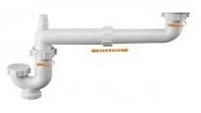 Сифон для кухонной мойки Oulin C-2 белый