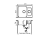 Кухонная мойка Polygran F-09 F-09 №16 (Черн) черный