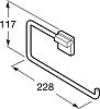 Полотенцедержатель Roca Rubik 816847001