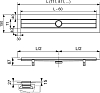 Душевой лоток Tece Drainline 601500 150 см