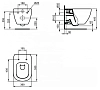 Инсталляция Ideal Standard Prosys Frame 120 M с унитазом Tesi T0079V15SW AquaBlade T0079V1, сиденье микролифт, комплект