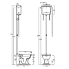 Напольный унитаз Simas Lante LA01 LA 01/ LA 06/R 01 Cr/120006 chrome/LAMN