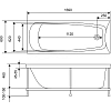 Акриловая ванна Diwo Смоленск DW1017070039/DW5150170071 белый