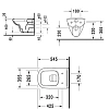 Подвесной унитаз Duravit D-Code Rimless 25700900002, с крышкой-сиденьем SoftClose 0067390000, безободковый