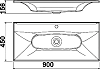 Мебель для ванной Edelform Milarita 90 белый глянец