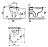 Подвесной унитаз Creavit Yedigoller YG321(YG320.00100)