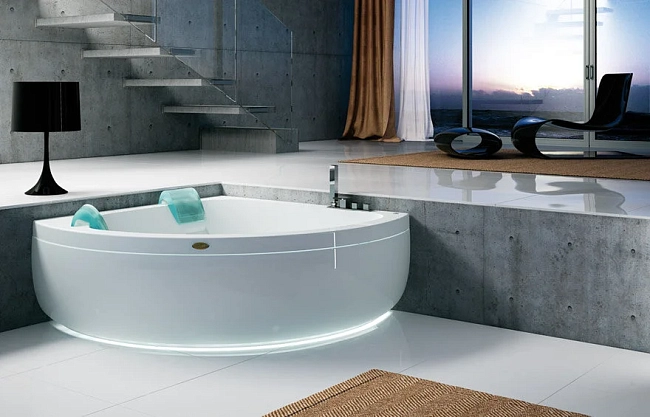 Акриловая ванна Jacuzzi Aquasoul Corner 155х155 9443-695A белый